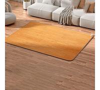Tappetini riscaldati - Tappeti riscaldati con texture in pelle 3D, riscaldatore da pavimento resistente allo sporco, tappetino riscaldante impermeabile, per l'uso invernale in casa, venature del leg