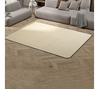 Tappetini riscaldati - Tappeti riscaldati con texture in pelle 3D, riscaldatore da pavimento resistente allo sporco, tappetino riscaldante impermeabile, per l'uso invernale in casa, beige, 100x150 c