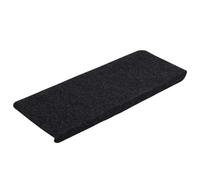 Tappetini Scala Autoadesivi 30 Pezzi Nero 65x24,5x3,5 cm Feltro scivolo | Feltro PES, fonoassorbente, lavabile in lavatrice, supporto adesivo, sizza domestica