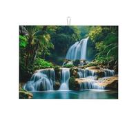 Tappetini scolapiatti a cascata per piani di lavoro della cucina, in microfibra ultra assorbente, per piani di lavoro e lavelli, 18"X24"