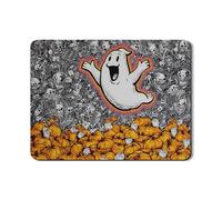 Tappetini scolapiatti fantasma per il bancone della cucina, tappetino scolapiatti assorbente in gomma nera e arancione spettrale, divertente tappetino scolapiatti in similpelle per decorazioni 18x24 p