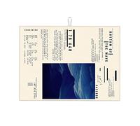 Tappetini scolapiatti retrò con personalità, poster illustrativo con lettere ispiratrici, design piccolo, tappetino scolapiatti resistente, grande, 18 x 24 pollici