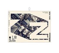 Tappetini scolapiatti retrò con personalità, poster illustrativo con lettere ispiratrici, tappetino scolapiatti piccolo, resistente al calore, 16 x 18 pollici