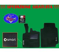 TAPPETINI tappeti Smart FORTWO 1 98-2007 su misura con 2 loghi battitacco gomma