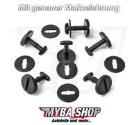 Tappetini Tappi a Vite Clip + Anello Nero BMW E39 E46 E83 82119410191