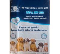 TAPPETINI TRAVERSINE 120PZ ASSORBENTI CANI GATTI E ANIMALI DOMESTICI MIS 60x90