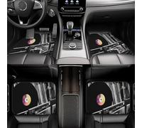 Tappetini universali per auto, 4 pezzi, per dischi in vinile, tappetini per SUV, antiscivolo, decorativi, adatti per SUV e camion.