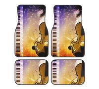 Tappetini universali per auto con note musicali di pianoforte e violino, per auto anteriori e posteriori, furgoni, berline e camion.