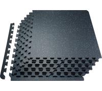 VEVOR Tappetino Puzzle ad Incastro per Palestra 12 pezzi, Spessore 14 mm, Piastrelle in Schiuma EVA Gommata, Tappetino da Palestra 61x61 cm, Copertura 4,5 m², Tappetino da Ginnastica, Casa, Nero Blu