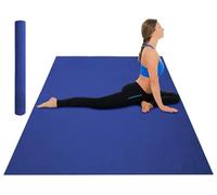 Tappetini YOGA - Tappeto Per Esercizi 120x180 Cm, Spessore 4 mm, Antiscivolo e Resistente - Allenamento Casa Palestra Materassino Fitness Pilates Yoga In Pvc Arrotolabile Facile Trasporto - Blu