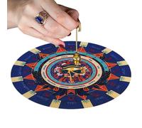 Tappetino a pendolo per divinazione, tappetino per mouse rotondo portatile, a forma di decisione 8 5 pollici, astrologia pendolo, amante della previsione | Multipurpose Outdoor Indoor Utility