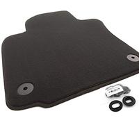 Tappetino adatto per VW Golf 5 6 Jetta Scirocco, in velluto, tappezzato, lato guidatore, tappezzato singolo, nero, con sistema di fissaggio originale