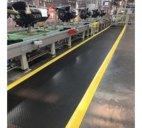 Tappetino anti-fatica con piastra diamantata per un supporto ergonomico al lavoro e a casa