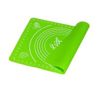 Tappetino antiaderente in silicone da 2 pezzi for stendere la pasta, for pasticceria, torte, teglie, farina, bilancia tavolo, utensili cucina, 30 x 40 cm Per Pizza Pasticcino(Green)