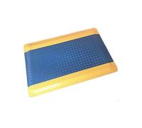 Tappetino antifatica da 20 mm di spessore, tappetino industriale for stare in piedi, tappetino antiscivolo for officina resistente for uso in fabbrica, garage e commerciale(Blue+Yellow,600x450mm)
