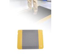 Tappetino antifatica industriale, tappetino ergonomico for stare in piedi, supporto di sicurezza for dolori alle gambe e alla schiena, bordo giallo di sicurezza(Grey,100X100CM)