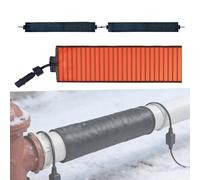 Tappetino antigelo elettrico | Cuscinetti riscaldanti impermeabili per tetto e grondaie, previene dighe di ghiaccio e ghiaccioli, facile installazione fai da te, sistema di fusione della neve a