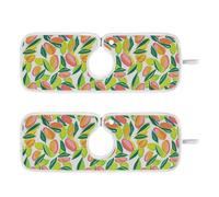 Tappetino antigoccia per lavello da cucina riutilizzabile e decorato tappetino per rubinetto in pietra da appendere per lavello Splash Guard & Protezioni 76,2 cm - Elegante mandorle Neon Ash Rosa