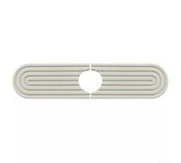 Tappetino antigoccia per lavello in terra di diatomee, 45 x 10 cm, per cucina e bagno, colore: bianco, grigio scuro, grigio chiaro (bianco)