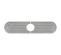 Tappetino antigoccia per lavello realizzato in terra di diatomee per un rapido assorbimento dell'acqua intorno ai rubinetti della cucina e alla protezione del piano di lavoro (grigio chiaro)