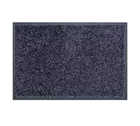 Tappetino antipolvere di alta qualità - zerbino per interni - lavabile a 30° C - tappeto antiscivolo - scarpiera - corridoio - cucina - blu-grigio 60x90 cm