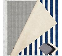 Tappetino Antiscivolo 110 x 130 cm Riutilizzabile, Inodore, Tagliabile, Lavabile e Personalizzabile Nelle Dimensioni, Sottotappeto Antiscivolo per Tappeti Perr Moquette, grigio marrone