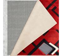 Tappetino Antiscivolo 110 x 130 cm Riutilizzabile, Inodore, Tagliabile, Lavabile e Personalizzabile Nelle Dimensioni, Sottotappeto Antiscivolo per Tappeti Perr Moquette, grigio marrone