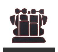 Tappetino Antiscivolo 12 Pezzi Per Slot Per Porta Auto Per Sottobicchiere Per Console Centrale Per Toyota RAV4 XA50 2019-2023 Protegge la superficie originale del veicolo(rosso,Right hand drive)