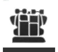 Tappetino Antiscivolo 12 Pezzi Per Slot Per Porta Auto Per Sottobicchiere Per Console Centrale Per Toyota RAV4 XA50 2019-2023 Protegge la superficie originale del veicolo(Wit,Right hand drive)