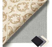 Tappetino Antiscivolo 90 x 125 cm Riutilizzabile, Inodore, Tagliabile, Lavabile e Personalizzabile Nelle Dimensioni, Tappetino Antiscivolo per Tappeti Perr Moquette, grigio marrone