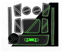 Tappetino antiscivolo Auto Antiscivolo Porta Scanalatura Tappetini Accessori Interni 10 Pezzi/set Per Hyundai Per Casper 2021 2022(Wit)