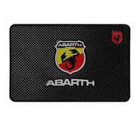 Tappetino Antiscivolo Auto Cruscotto per Abarth 124 Spider 595 695,Silicone con Auto Logo Emblema Stemma Autoadesivi Mat Pad Cushion Antiscivolo Decorazione Accessori