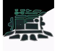 Tappetino Antiscivolo Console Centrale Auto, Adesivo, Sottobicchieri, Cuscinetti Porte, Slot, Tazza, Tappeto in Gomma per Hyundai per Tucson 2019 2018-2022 Inserto portabicchieri(15-18 White2)