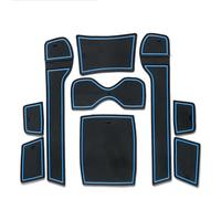 Tappetino Antiscivolo Console Centrale Sottobicchieri, Tappetini Fessure Portiere, Cuscinetti Gomma Tazze, Adesivi Tappeti Per Hyundai Per Elantra 2008-2013 Inserto portabicchieri(Blu)