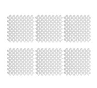 Tappetino Antiscivolo da Pavimento 6 Pezzi, Piastrelle 20x20cm in PVC Blu, Pavimento Interbloccante per Bagno e Balcone - Drenaggio Rapido, Massaggi Piede, Sicurezza e (Bianca)