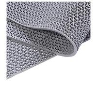 Tappetino antiscivolo e drenante, Tappetino drenante antiscivolo in PVC, spessore 5 mm, grigio, dimensioni multiple(120cmx100cm)