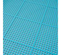 Tappetino antiscivolo for cucina e bagno, impermeabile, for pavimento, for, patchwork, for vasca da, anti-caduta, for drenaggio(Blue,16PCS)