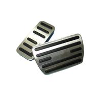 Tappetino Antiscivolo In Alluminio Per Pedale Acceleratore E Freno Per HR-V HRV HR V Per Vezel 2022 2023 2024 Pedali Antiscivolo(Argento)