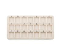 Tappetino antiscivolo in feltro con 21 griglie per postazione di lavoro organizer per una sistemazione sicura delle perline durante la creazione di gioielli, organizer multiuso per forniture