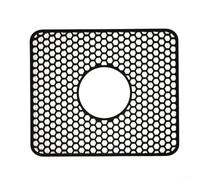 Tappetino antiscivolo in silicone con perforazioni cave per lavello modello di uso per la protezione dei piatti e l'efficienza di drenaggio (A)