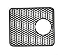 Tappetino antiscivolo in silicone con perforazioni cave per uso lavello modello per protezione piatto ed efficienza di drenaggio (B)