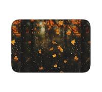 Tappetino antiscivolo ispessito BROLEO Falling Leaves in The Rain stampa antiscivolo, facile da pulire, durevole, perfetto per bagno 60 x 40 cm