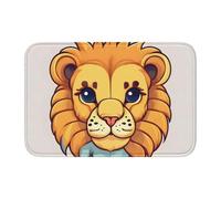Tappetino antiscivolo ispessito YYHWHJDE Cartoon Cute Little Lion Pattern antiscivolo, facile da pulire, durevole, resistente allo sbiadimento, perfetto per bagno 60 x 40 cm