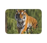 Tappetino antiscivolo ispessito YYHWHJDE con stampa tigre del Bengala antiscivolo, facile da pulire, durevole, resistente allo sbiadimento, perfetto per bagno 60 x 40 cm