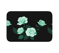 Tappetino antiscivolo ispessito YYHWHJDE Jade Roses stampe antiscivolo, facile da pulire, durevole, resistente allo sbiadimento, perfetto per bagno 60 x 40 cm