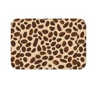 Tappetino antiscivolo ispessito YYHWHJDE La granulosità dei chicchi di caffè stampe antiscivolo, facile da pulire, durevole, resistente allo sbiadimento, perfetto per bagno 60 x 40 cm