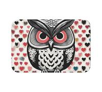 Tappetino antiscivolo ispessito YYHWHJDE Love Owl stampe antiscivolo, facile da pulire, durevole, resistente allo sbiadimento, perfetto per bagno 60 x 40 cm