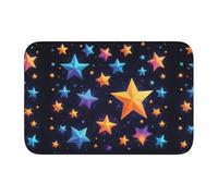 Tappetino antiscivolo ispessito YYHWHJDE Shining Stars in the Night Sky Stampe antiscivolo, facile da pulire, durevole, resistente allo sbiadimento, perfetto per WC bagno 60 x 40 cm