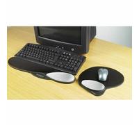 Kensington Tappetino Mouse con Poggiapolsi in Memory Gel, colore nero/argento, 62404. - grigio 62404