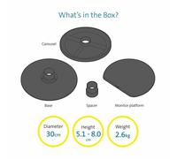 Tappetino Antiscivolo Kensington K52787WW Nero